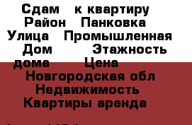 Сдам 2 к.квартиру  › Район ­ Панковка  › Улица ­ Промышленная › Дом ­ 11 › Этажность дома ­ 5 › Цена ­ 10 000 - Новгородская обл. Недвижимость » Квартиры аренда   